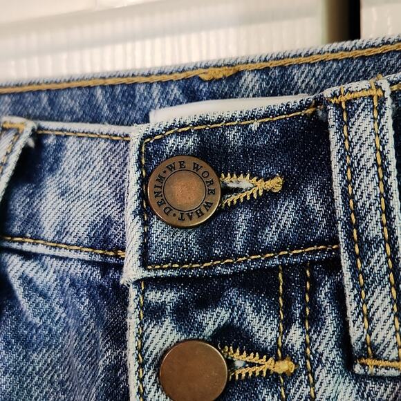 WEWOREWHAT Women's Danielle High-Rise Vintage Straight Distressed Jeans Size 25 - Picture 7 of 11